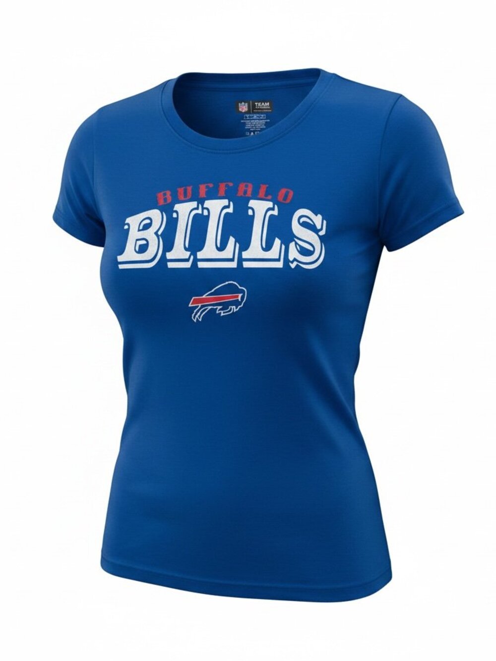 Buffalo Bills NFL Team Apparel Women's Sleepwear Blue Short Sleeve Shirt Small
